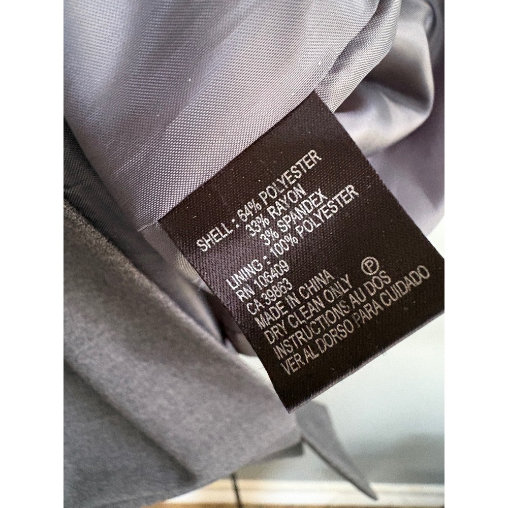 Tahari Arthur S. Levine Gray Sleeveless Sheath Dress Professional Workwear 6 - Picture 4 of 7